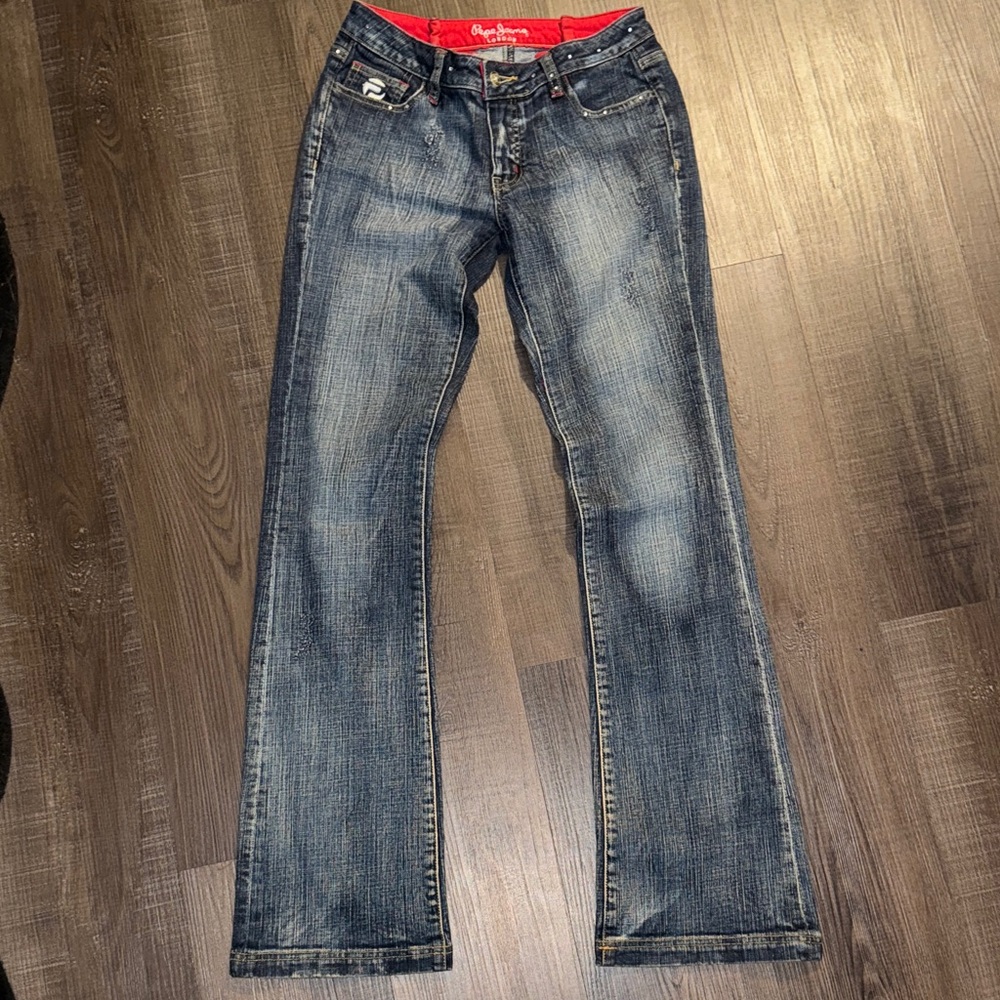 Pepe Jeans Women's Classic Blue Boot Cut Jeans